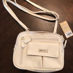 Handmade White Leather Handbag New with Tag NWT